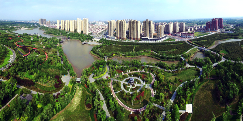 天长市红草湖湿地公园。滁州市林业局供图
